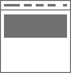 Landing page with banner